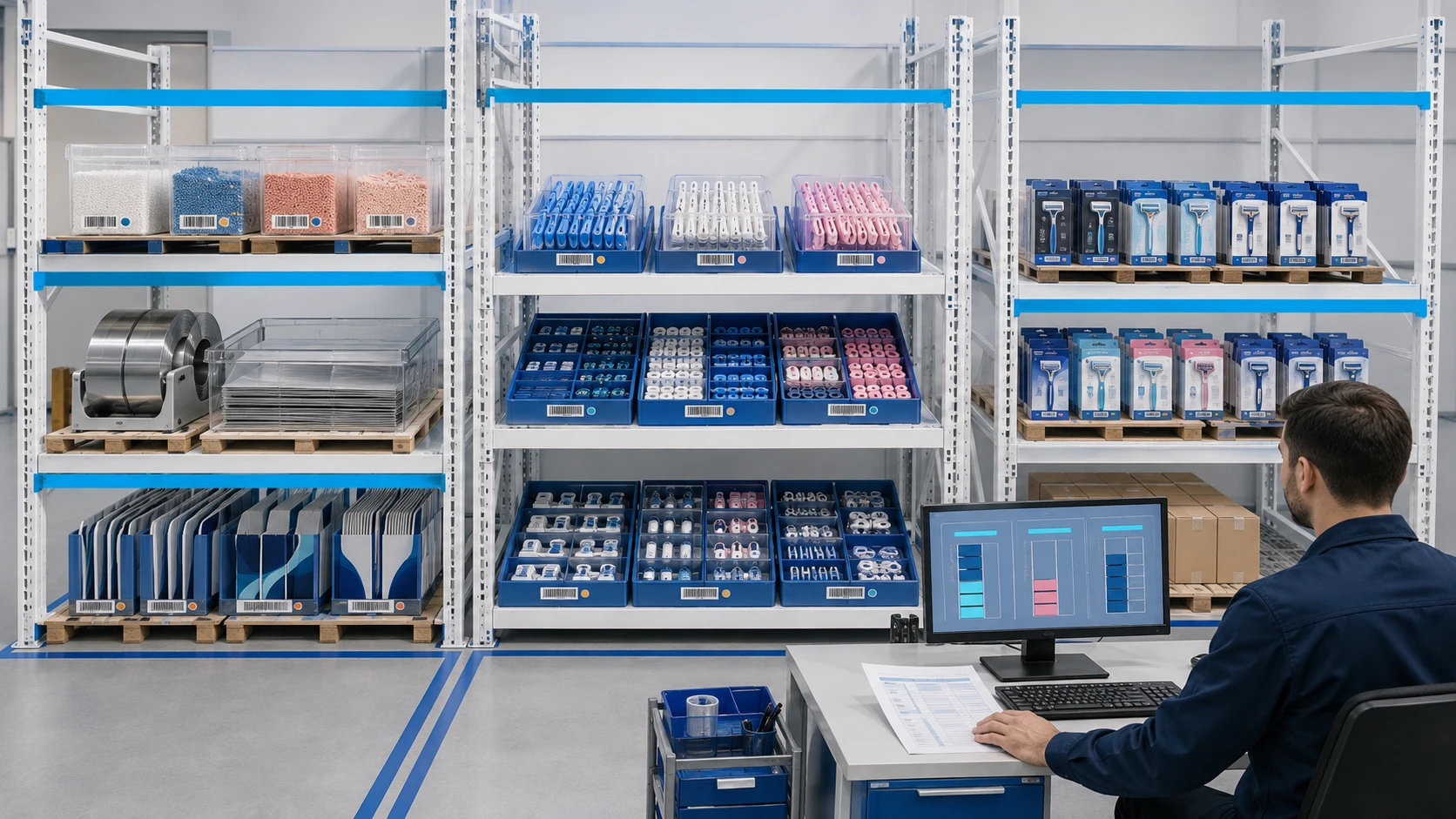 Plafonds de commande générale Razor pour les matériaux en cours de traitement et les biens finis