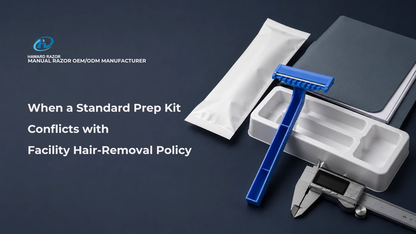 Componentes de kit de rasuradora médica de un solo uso para la revisión del protocolo de la instalación y especificaciones del proveedor