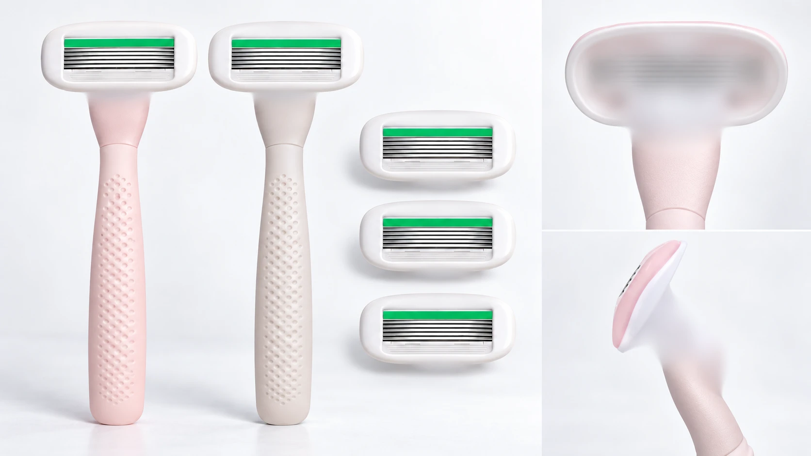 Shared cartridge platform for a mixed razor SKU order with different handles
