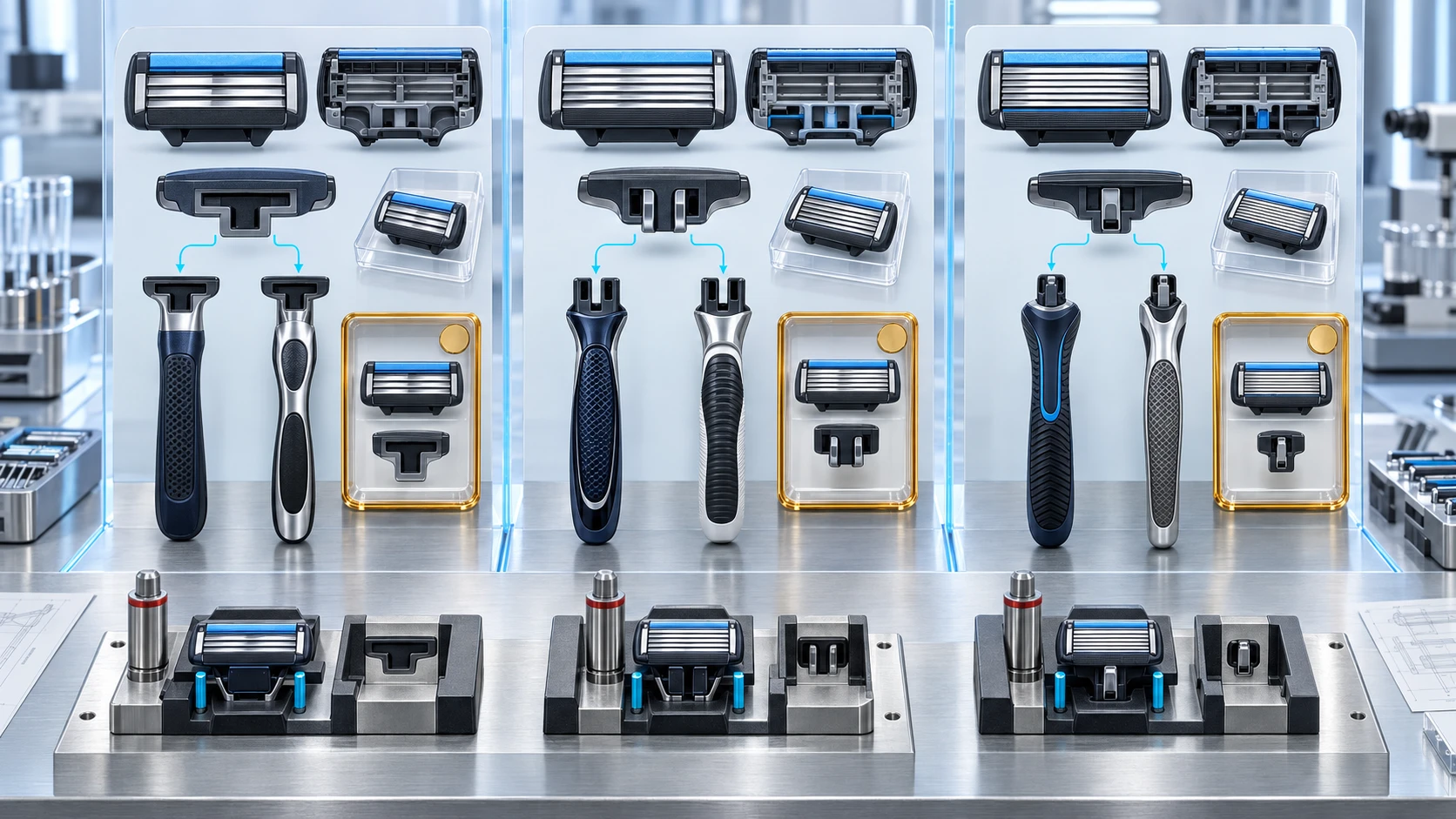 Shared cartridge platform for private label razor subscription programs